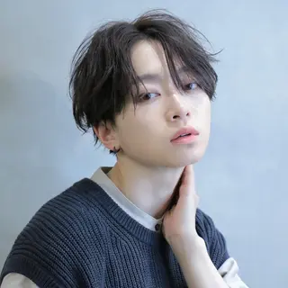 ショート パーマ ヘアアレンジ メンズ 飯塚 想のヘアスタイル