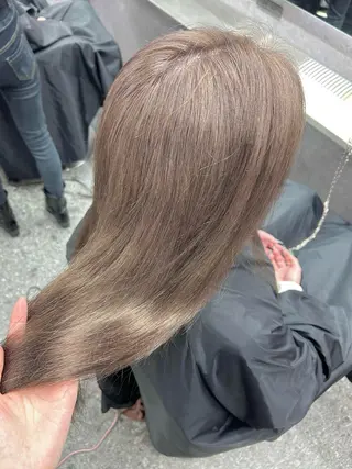 カラー LANDS所属・nanaka 🤍韓国ワンホンヘアのヘアスタイル