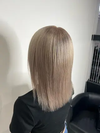 ミディアム カラー YUDU🍊 germe/ジェルムのヘアスタイル