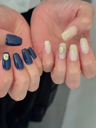 ネイル なんば堀江/育爪施術 ニュアンス✻Kaphのネイルデザイン