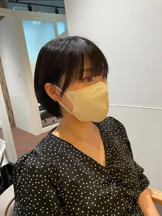 ショート カラー gotoday　shaire　saron所属・miu. ボブ/透け感カラーのヘアスタイル