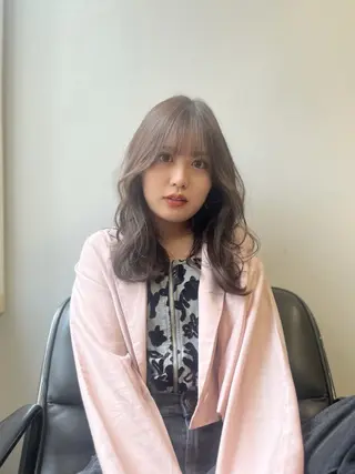 セミロング カラー JIN/暖色カラー /髪質改善/艶髪のヘアスタイル