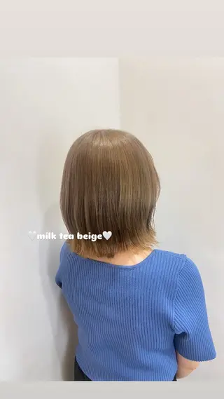 ショート 🎀透明感カラー 🐈ナズナのヘアスタイル