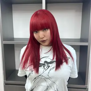 ミディアム カラー ✨うる艶/ブリーチ✨ 𝓡𝒖𝓷𝐚💋のヘアスタイル