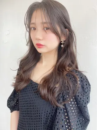 ロング カラー 🥣 hashi 🛋️のヘアスタイル