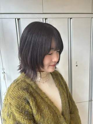 ミディアム カラー Iris by artina 武蔵小杉店【イリス バイ アルティナ】所属・🎼レイヤー/顔周り カット/nene♬のヘアスタイル