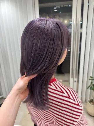 ミディアム カラー 透明感/ベージュ /kazui🐈のヘアスタイル