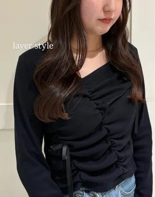 ロング BEHIVE PARCO2所属・門田 楓香のヘアスタイル