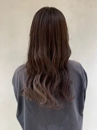 ロング カラー ボブ/透明感カラー /坂口恵梨子のヘアスタイル