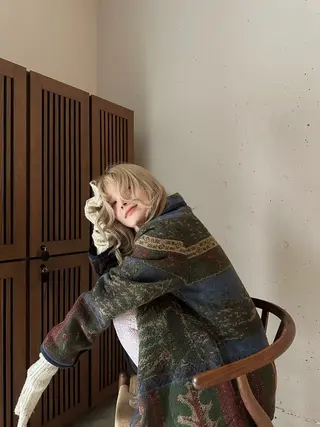 ミディアム カラー yumea ⠀のヘアスタイル