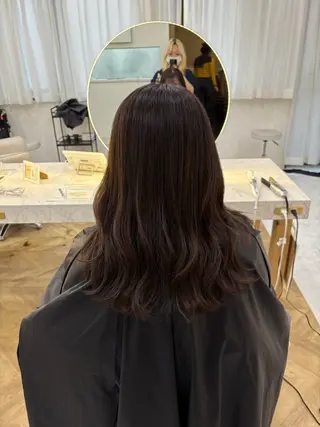 セミロング カラー 須永 さくらのヘアスタイル