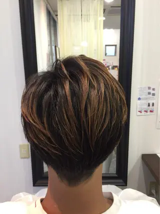 ショート カラー メンズ 阿久津 泰幸のヘアスタイル