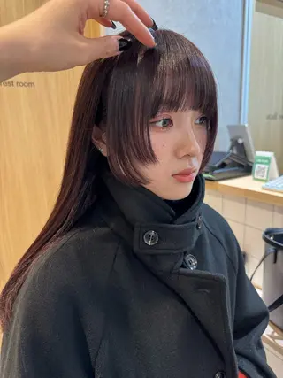 ロング カラー ヘアアレンジ 女性スタイリスト専門サロン Zina 天神所属・NANA／trend style🕊🍑のヘアスタイル