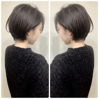 カラー 京都大人女性ショート 徒歩1分/秋山のヘアスタイル