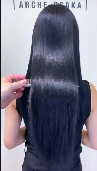 ロング カラー 髪質改善サロン 心斎橋ARCHEのヘアスタイル