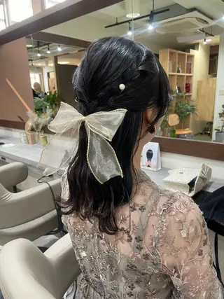 セミロング 韓国風パーマ/ヘア セット/店長みづきのヘアスタイル