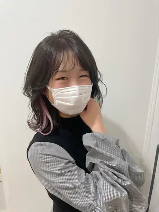 ミディアム カラー SHEARA BY CARE所属・. AYUKAのヘアスタイル