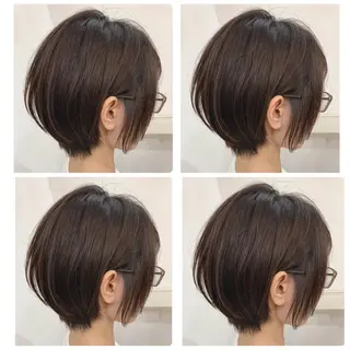 ショート カラー 京都大人女性ショート 徒歩1分/秋山のヘアスタイル