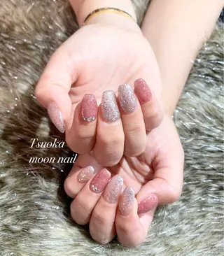 ネイル 🌙都岡 ムーンネイルのネイルデザイン