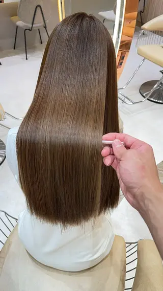 ロング カラー レイヤー❣️縮毛矯正 川村利幸のヘアスタイル