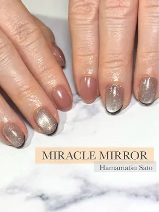 ネイル ミラクルミラー 町野のネイルデザイン