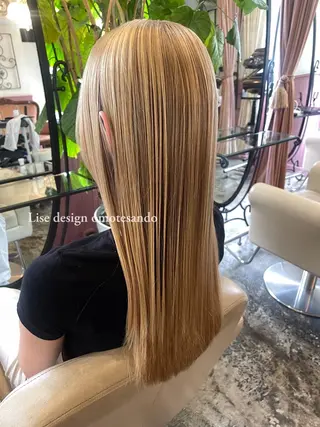 セミロング カラー パーマ ヘアアレンジ メンズ 表参道Lise おおいしおりのヘアスタイル