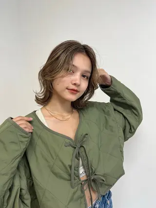 ミディアム 似合わせ 垢抜け🌟 AKINOのヘアスタイル