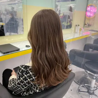 ミディアム カラー ヘアアレンジ ☁️縮毛矯正✖️ 透明感☁️りくのヘアスタイル