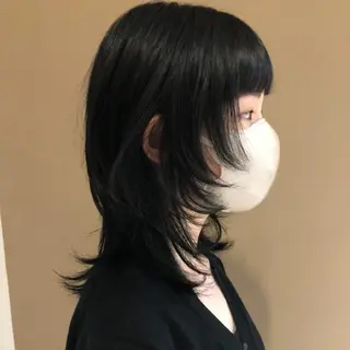 ミディアム 韓国レイヤー suzuのヘアスタイル