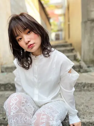 ミディアム 🌈お気に入り指名 No.1藤野原大聖のヘアスタイル