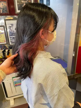 ミディアム カラー 👑派手髪/カット 👑ANRYのヘアスタイル