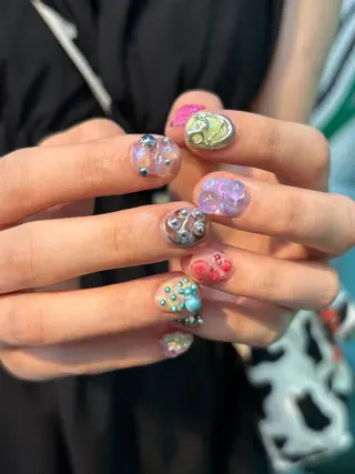 ネイル ニコネイル下北沢店所属・miyu ˚ ༘ ೀのネイルデザイン