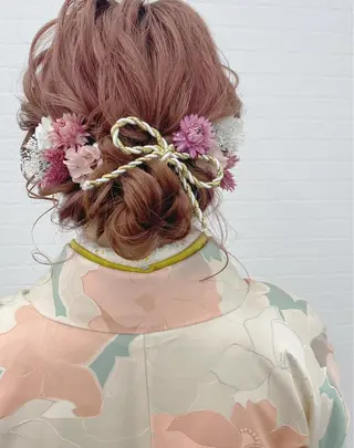 セミロング ヘアアレンジ GRANLUSSO 〜グランルッソ駅前店所属・木口 嘉美のヘアスタイル