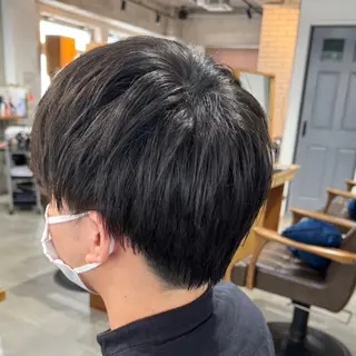 ショート メンズ 安岡美咲✂︎ 艶カラー/髪質改善のヘアスタイル