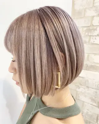 ショート カラー ボブ・パーマ特化 🌟フジタのヘアスタイル