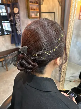 セミロング 西村 真実子のヘアスタイル