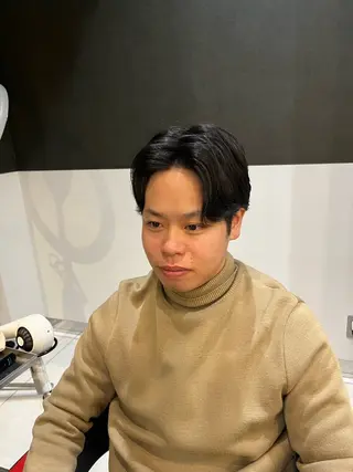 パーマ メンズ ボブパーマ/レイヤー カット/KINAMIのヘアスタイル