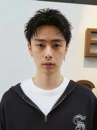 ショート メンズ パーマ特化 motooのヘアスタイル