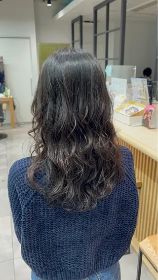 セミロング パーマ 🌞レイヤー×カラー 前川那津美🌞のヘアスタイル