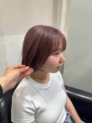 ショート カラー tokute よしかわなお🍒のヘアスタイル
