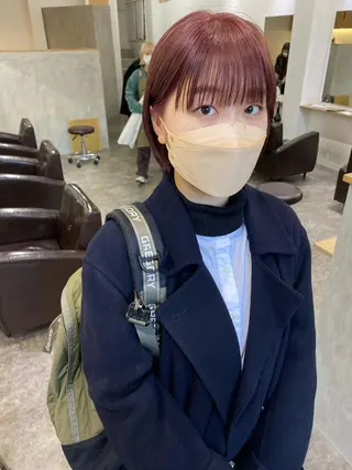 ショート カラー 森貴裕/ベージュ/ パーマ/オリーブのヘアスタイル