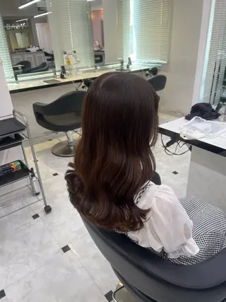 セミロング 愛され暖色♥️モテ 艶髪♥️りなのヘアスタイル