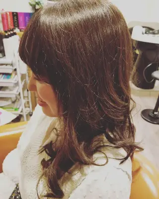 ロング カラー spa hair  ark 富井直美のヘアスタイル