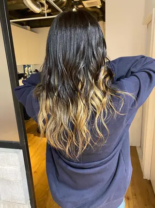 ロング カラー ヘアアレンジ 久米 治仁のヘアスタイル