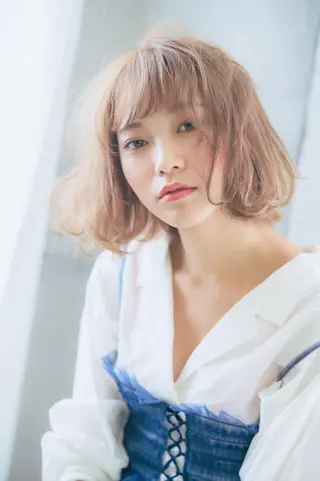 ミディアム 似合わせ艶髪カラー ❤️ハダユミのヘアスタイル