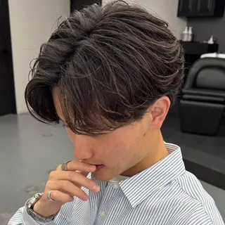 ショート パーマ メンズ &c. hair studio所属・メンズパーマの人 KAZUのヘアスタイル