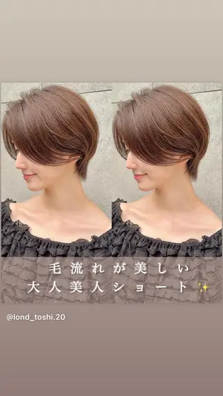 ショート カラー レイヤー❣️縮毛矯正 川村利幸のヘアスタイル