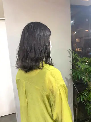 ミディアム カラー ヘアアレンジ ボブ /ニュアンス/ satomi🧸💖のヘアスタイル