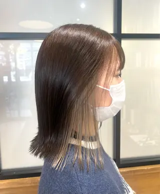 ミディアム カラー ヘアアレンジ 新井 友菜のヘアスタイル