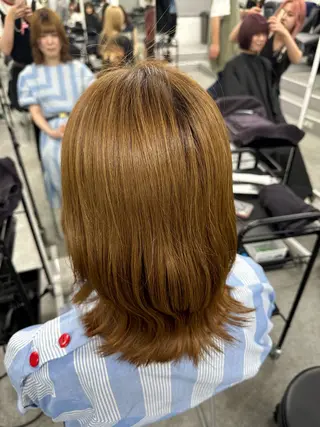 セミロング カラー 🎀 yuuka🎀のヘアスタイル